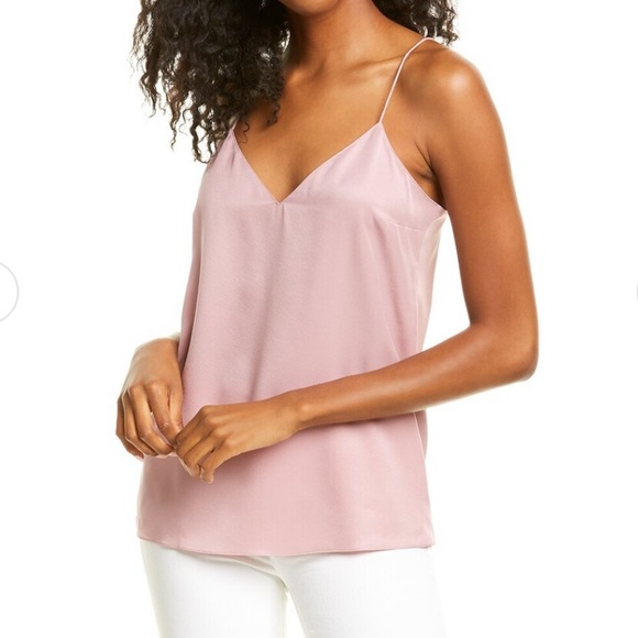 Theory Tops - Theory Silk Dusty Lilac Dart Slip Top Size Small